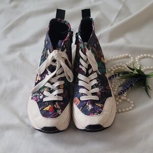 Zara Kids /Mickey/Multicolor Graphic High-Top Sneakers